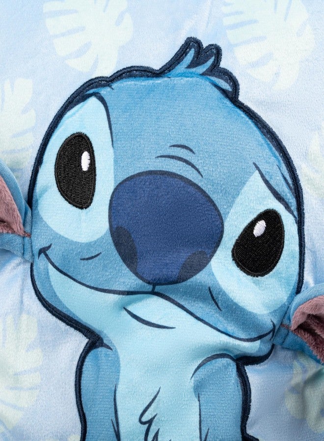 Jay Franco Disney Lilo and Stitch 3D Snuggle Pillow - Super Soft Blue Plush Pillow - Measures 15 Inches - Image 4